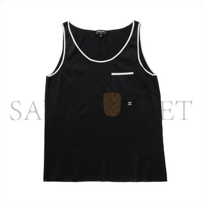 CHANEL COCO MARK 26SS SILK TANK TOP WOMEN'S P81449